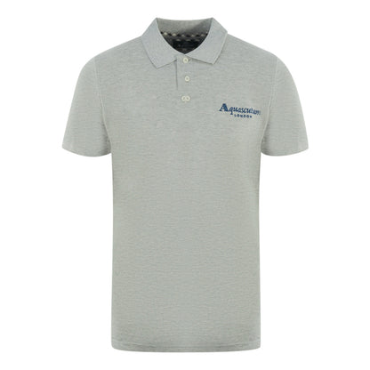 Aquascutum Mens P01423 94 Polo Shirt Grey