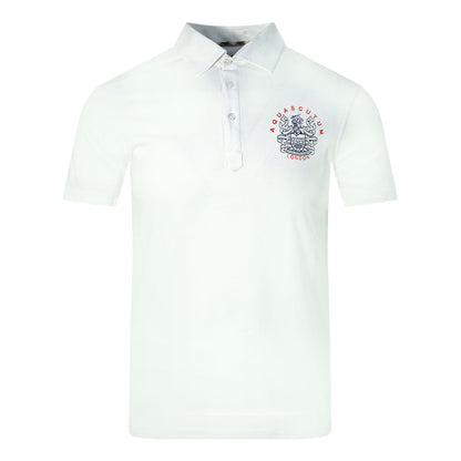 Aquascutum Mens Polo Shirt P01623 01 White