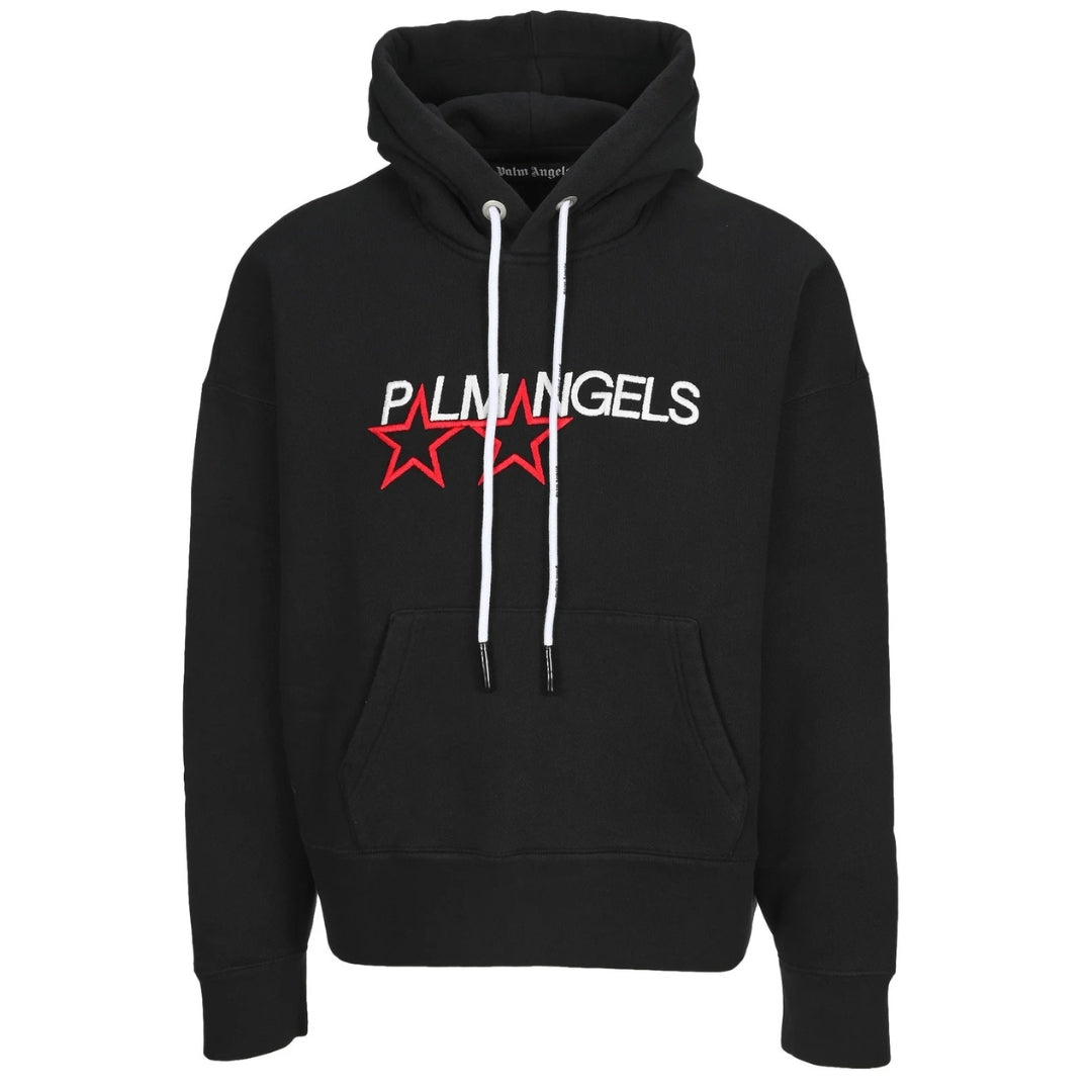 Palm Angels Mens Pmbb058F21Fle008 1001 Hoodie Black