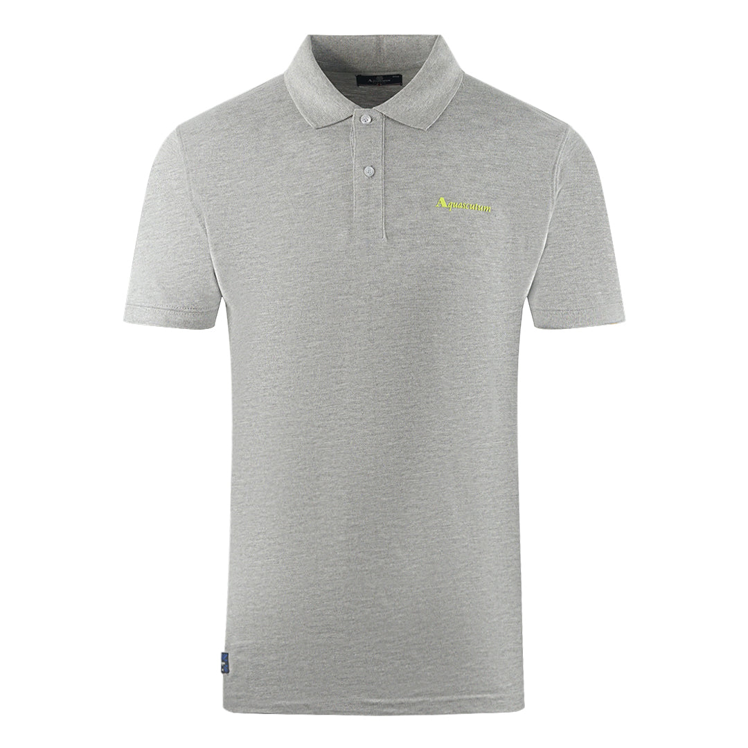 Aquascutum Mens Po001 05 Polo Shirt Grey