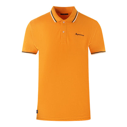 Aquascutum Mens Po002 12 Polo Shirt Orange