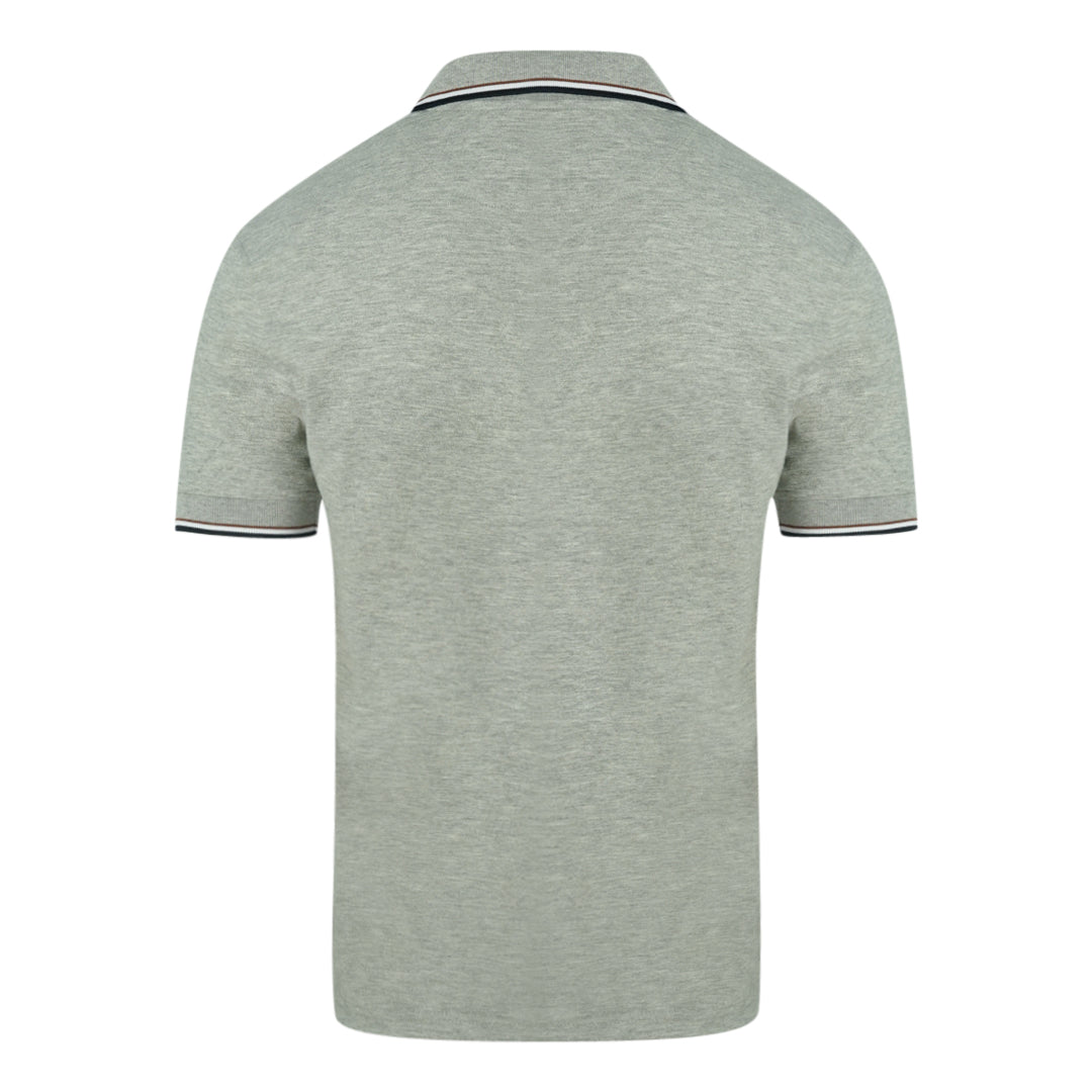 Aquascutum Mens Polo Shirt Qmp010 94 Grey