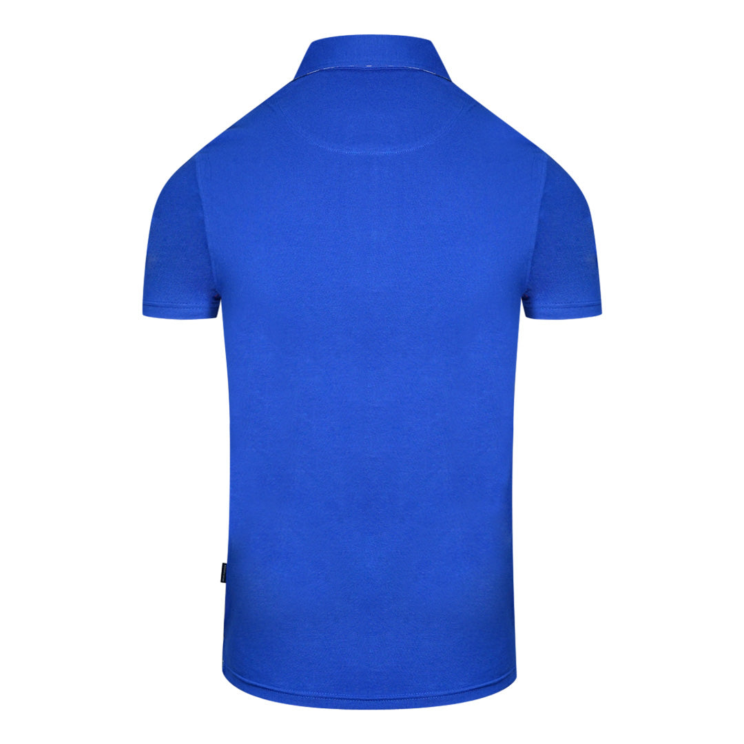 Aquascutum Mens Qmp021 81 Polo Shirt Blue