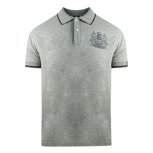 Aquascutum Mens Polo Shirt Qmp023 94 Grey