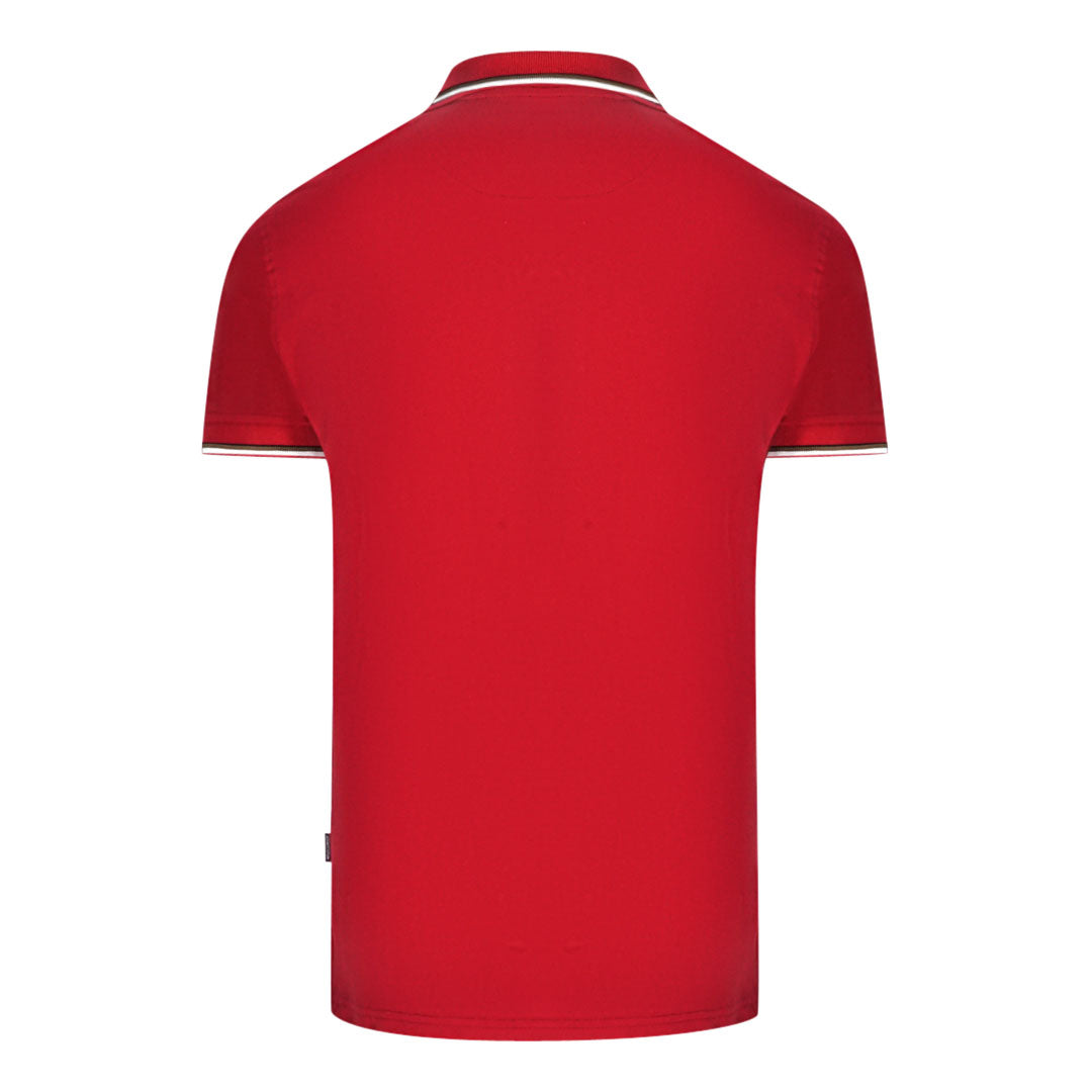 Aquascutum Mens Qmp051 52 Polo Shirt Red