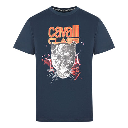 Cavalli Class Mens Qxt61J Jd060 04926 T Shirt Navy