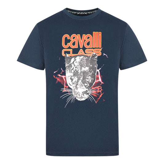 Cavalli Class Mens Qxt61J Jd060 04926 T Shirt Navy