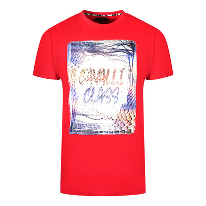 Cavalli Class Mens Qxt61O Jd060 02000 T Shirt Red