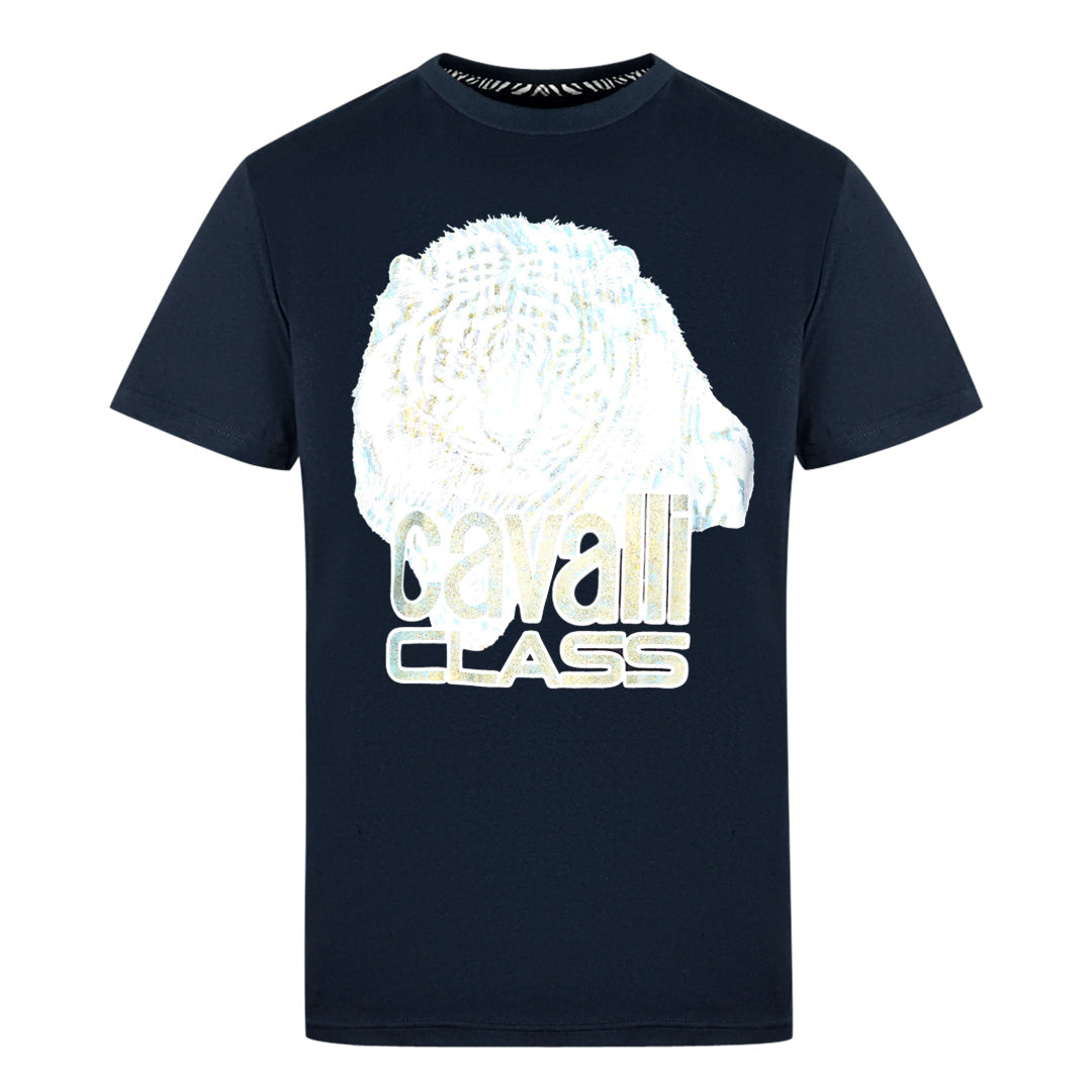 Cavalli Class Mens Qxt61W Jd060 04926 T Shirt Navy