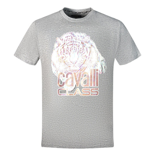 Cavalli Class Mens Qxt61W Jd060 04965 T Shirt Grey