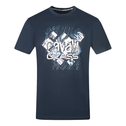 Cavalli Class Mens Qxt61Z Jd060 04926 T Shirt Navy