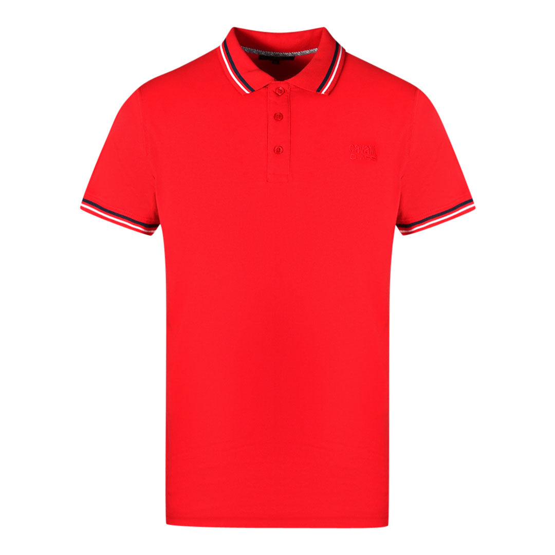 Cavalli Class Mens Polo Shirt Qxt64S Kb002 02000 Red