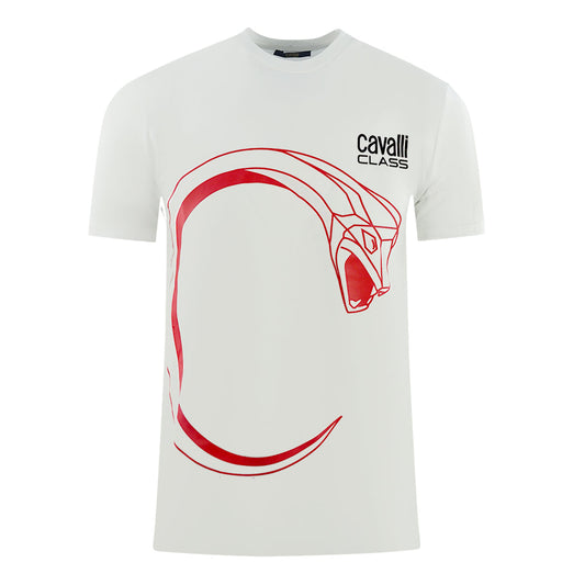 Cavalli Class Mens Rxt60C Jd060 00053 T Shirt White