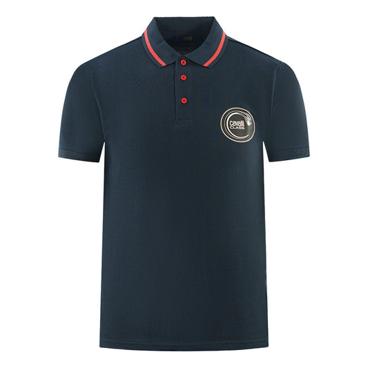 Cavalli Class Mens Polo Shirt Rxt64A Kb017 04926 Navy Blue