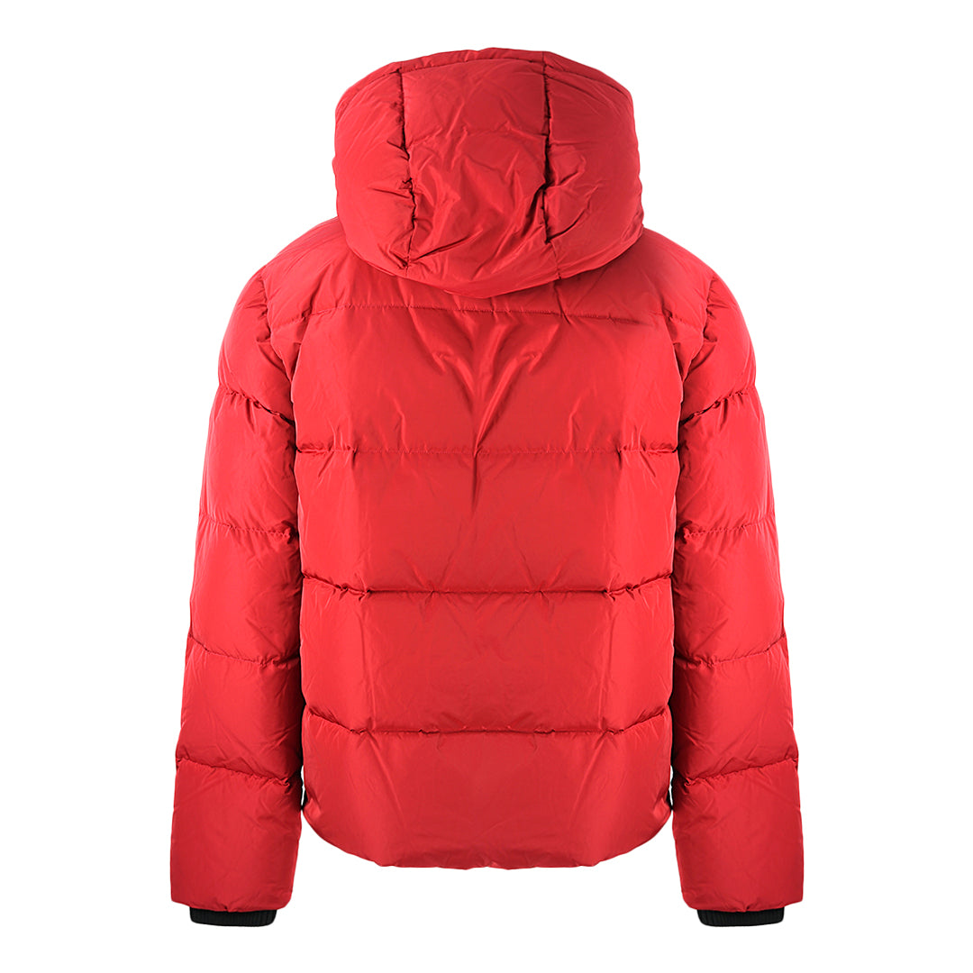 Dsquared2 Large Vertical Logo Red Down Jacket - Nova Clothing