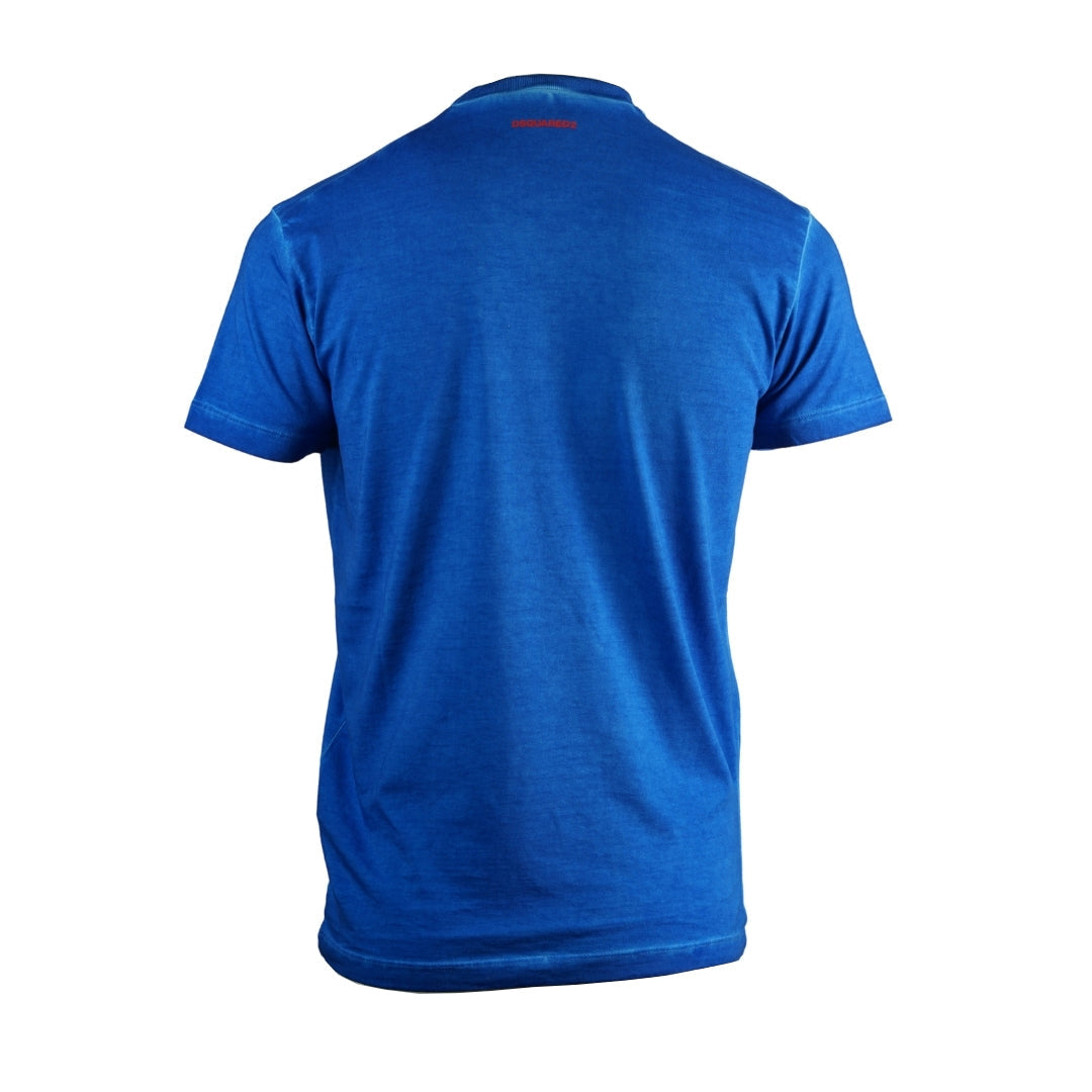 Dsquared2 Layered Logo Cool Fit Blue T-Shirt - Nova Clothing