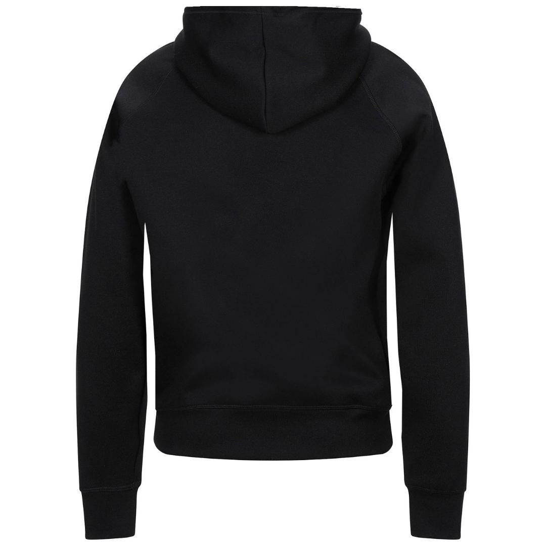 Dsquared2 Hardcore Canadian Maple Leaf Logo Black Hoodie - Nova Clothing