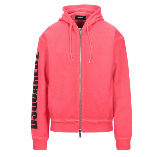 Dsquared2 New Dan Fit Arm Logo Red Hoodie - Nova Clothing