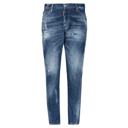 Dsquared2 Distressed Multi Paint Spray Classic Kenny Twist Jeans - Nova Clothing