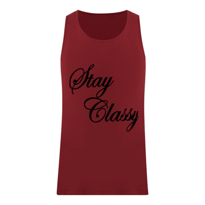 Dead Legacy Mens Stay Classy Red T Shirt Red