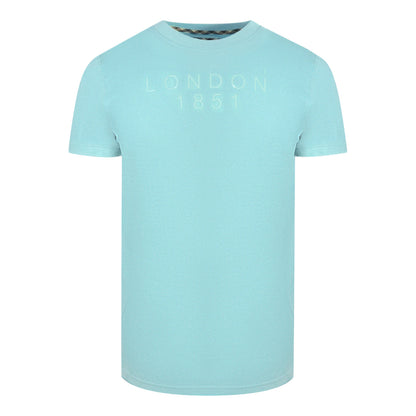 Aquascutum Mens T00123 78 T Shirt Sky Blue