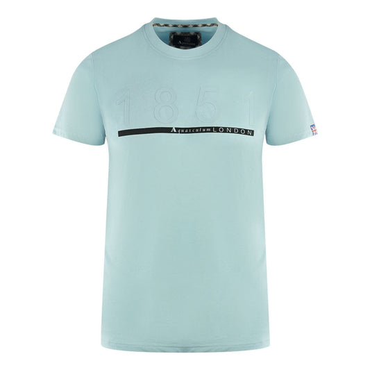 Aquascutum Mens T00223 78 T Shirt Sky Blue