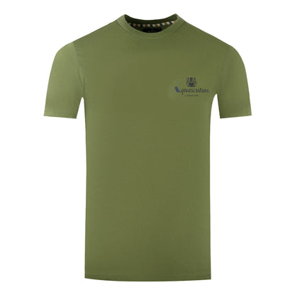 Aquascutum Mens Ts004 06 T Shirt Army Green