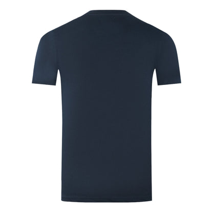 Aquascutum Mens Ts004 11 T Shirt Navy Blue