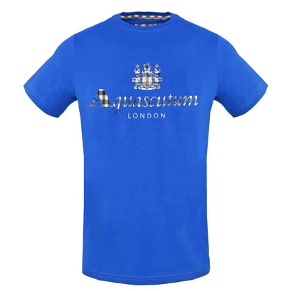 Aquascutum Mens Tsia01 81 T Shirt Blue