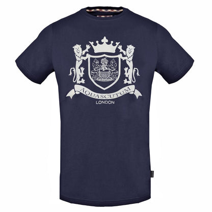 Aquascutum Royal Logo Navy Blue T-Shirt - Nova Clothing