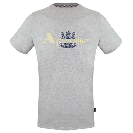 Aquascutum Mens Tsia12 94 T Shirt Grey