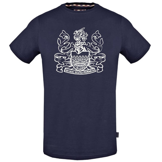 Aquascutum Mens Tsia20 85 T Shirt Blue