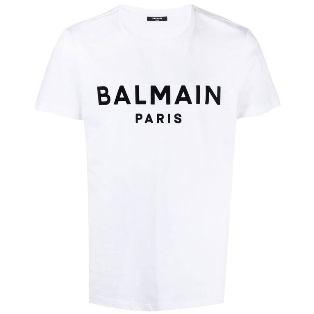 Balmain Mens Yh1Ef000 Bb33 Eab T Shirt White